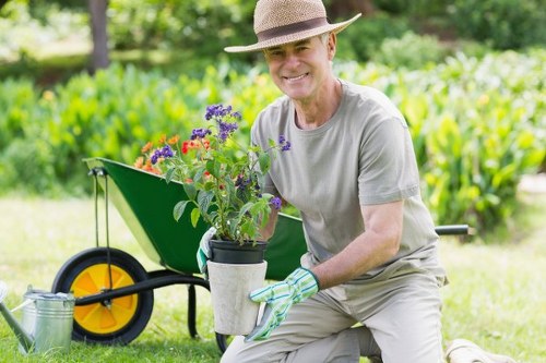 Garden waste and materials managed during landscaping work